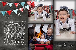 Chalkboard Holly Jolly 4x6 photo card.jpg